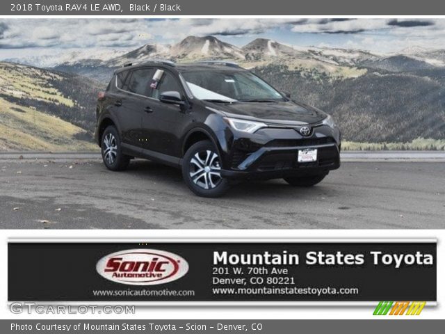 2018 Toyota RAV4 LE AWD in Black