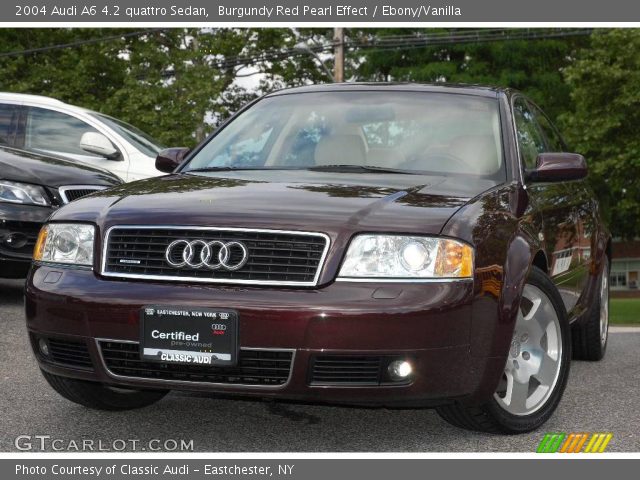 2004 Audi A6 4.2 quattro Sedan in Burgundy Red Pearl Effect