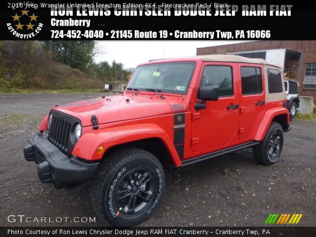 2018 Jeep Wrangler Unlimited Freedom Edition 4X4 in Firecracker Red