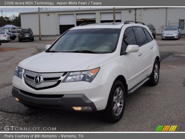 2008 Acura MDX Technology in Aspen White Pearl