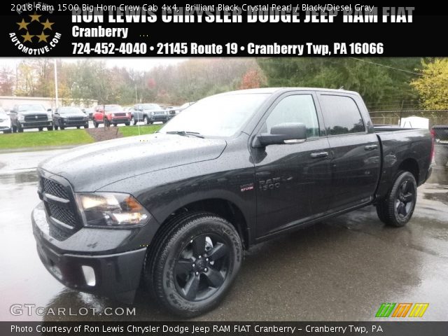 2018 Ram 1500 Big Horn Crew Cab 4x4 in Brilliant Black Crystal Pearl