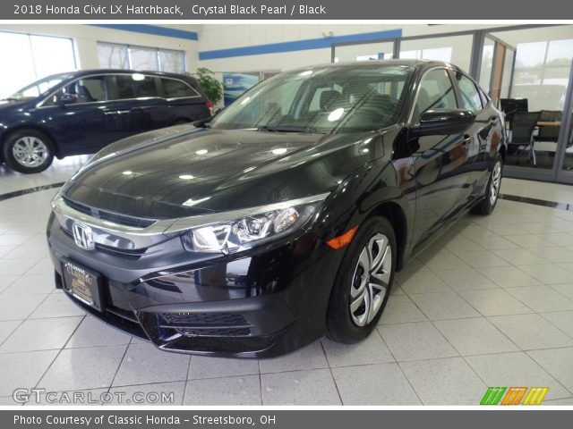 2018 Honda Civic LX Hatchback in Crystal Black Pearl