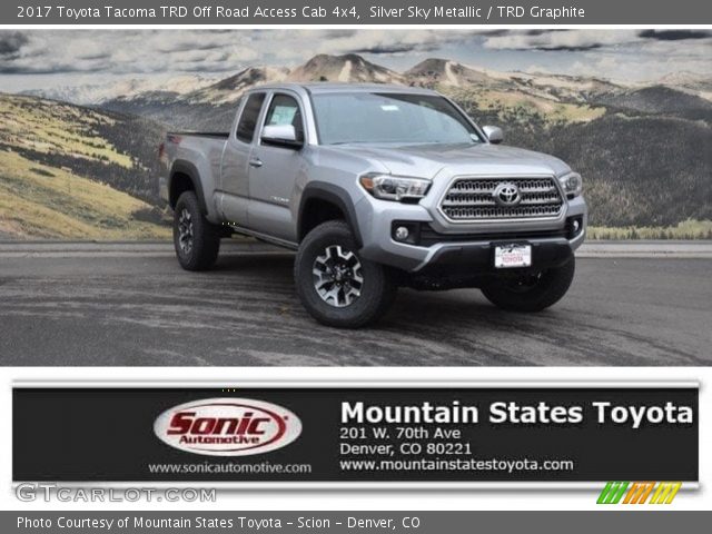 2017 Toyota Tacoma TRD Off Road Access Cab 4x4 in Silver Sky Metallic