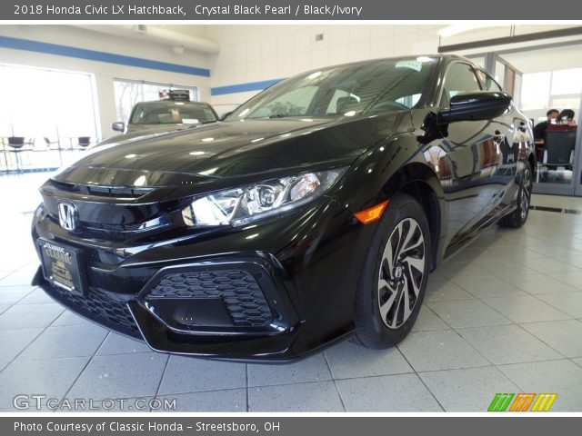 2018 Honda Civic LX Hatchback in Crystal Black Pearl