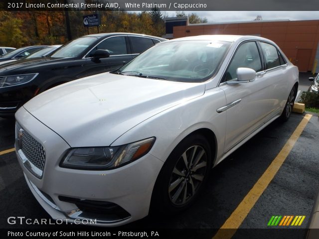 2017 Lincoln Continental Premier AWD in White Platinum