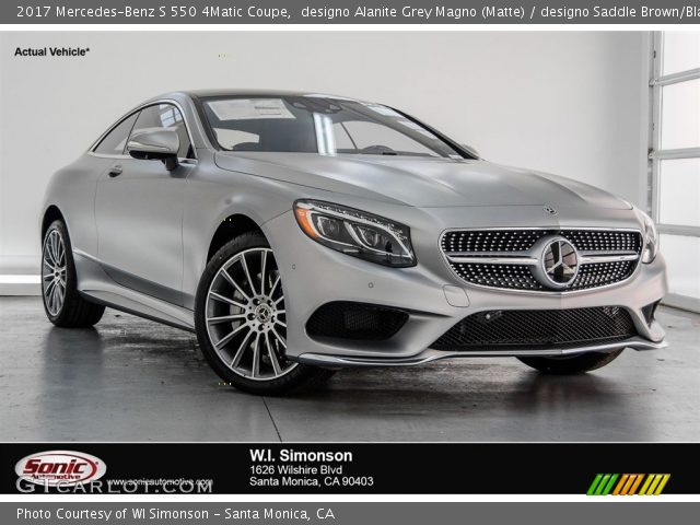 2017 Mercedes-Benz S 550 4Matic Coupe in designo Alanite Grey Magno (Matte)
