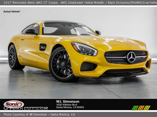 2017 Mercedes-Benz AMG GT Coupe in AMG Solarbeam Yellow Metallic