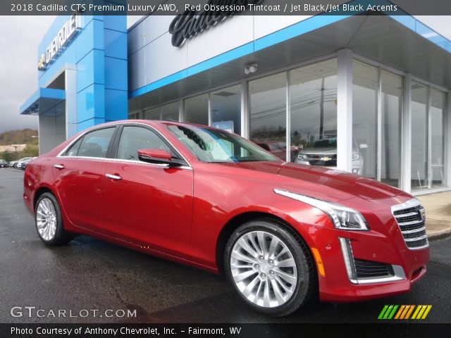 2018 Cadillac CTS Premium Luxury AWD in Red Obsession Tintcoat