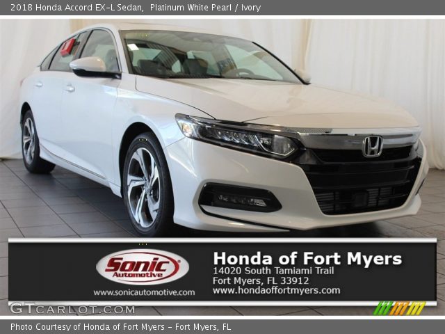 2018 Honda Accord EX-L Sedan in Platinum White Pearl