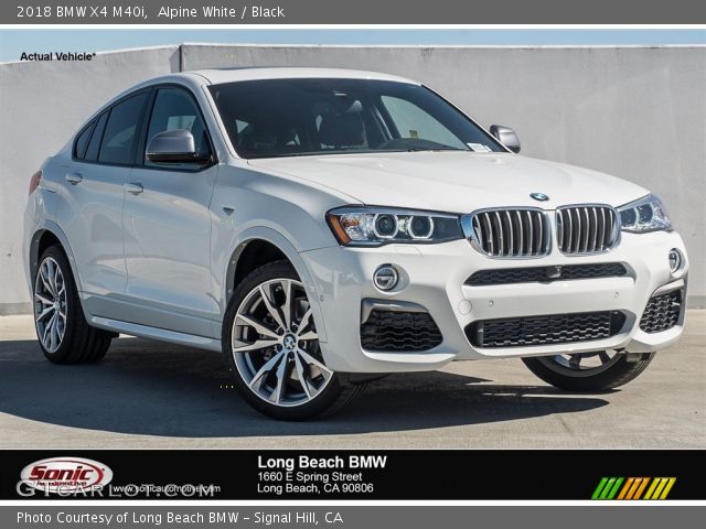 2018 BMW X4 M40i in Alpine White