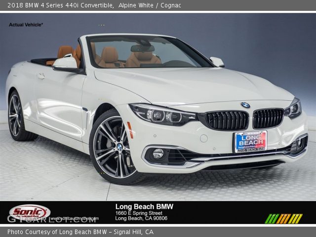 2018 BMW 4 Series 440i Convertible in Alpine White