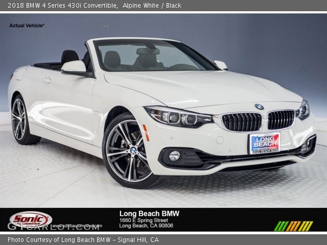 2018 BMW 4 Series 430i Convertible in Alpine White