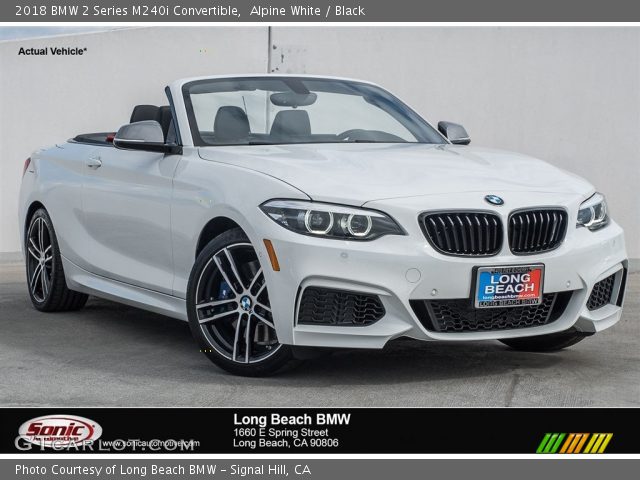 2018 BMW 2 Series M240i Convertible in Alpine White