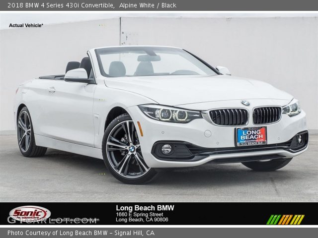 2018 BMW 4 Series 430i Convertible in Alpine White