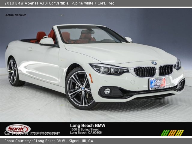 2018 BMW 4 Series 430i Convertible in Alpine White