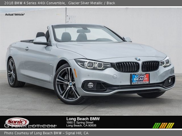 2018 BMW 4 Series 440i Convertible in Glacier Silver Metallic