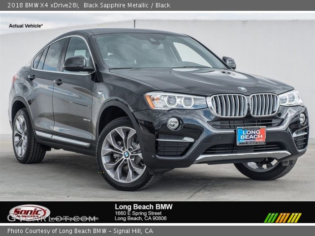 2018 BMW X4 xDrive28i in Black Sapphire Metallic