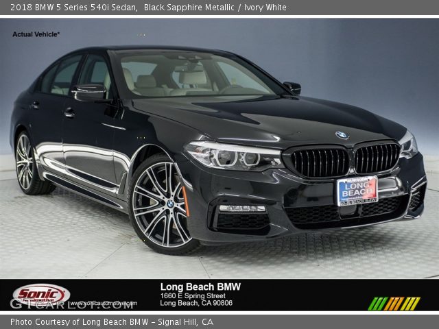 2018 BMW 5 Series 540i Sedan in Black Sapphire Metallic