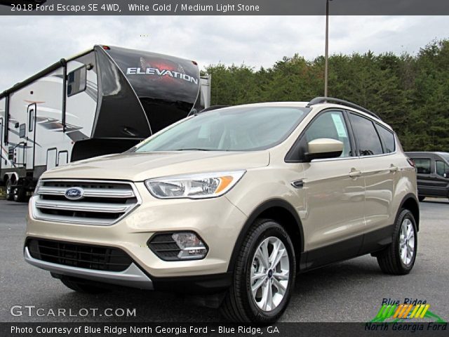 2018 Ford Escape SE 4WD in White Gold