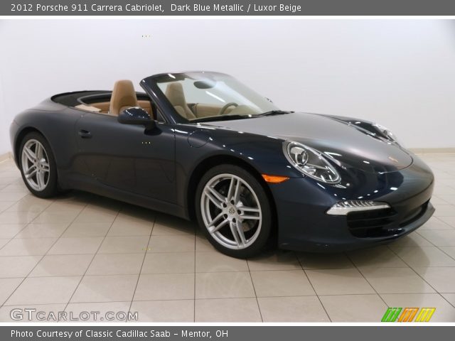 2012 Porsche 911 Carrera Cabriolet in Dark Blue Metallic