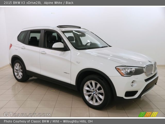 2015 BMW X3 xDrive28i in Alpine White