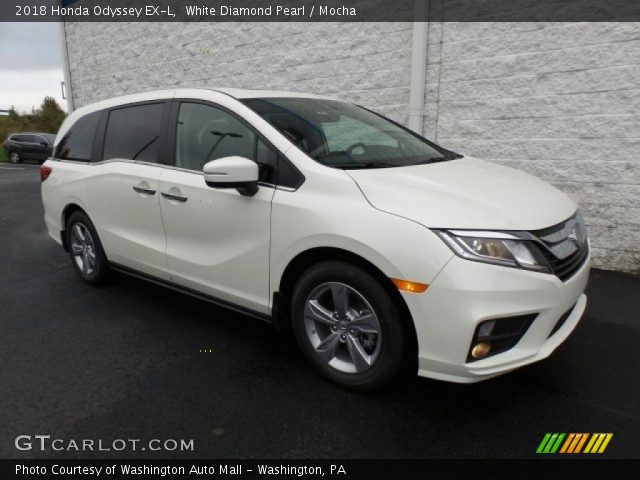 2018 Honda Odyssey EX-L in White Diamond Pearl