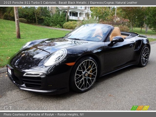 2015 Porsche 911 Turbo S Cabriolet in Basalt Black Metallic