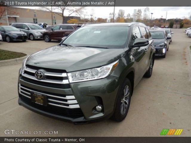 2018 Toyota Highlander XLE AWD in Alumina Jade Metallic