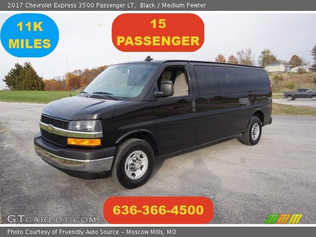 2017 Chevrolet Express 3500 Passenger LT in Black