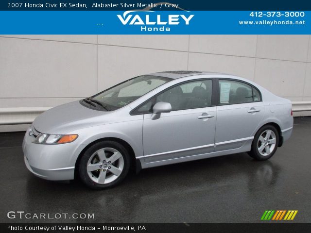 2007 Honda Civic EX Sedan in Alabaster Silver Metallic