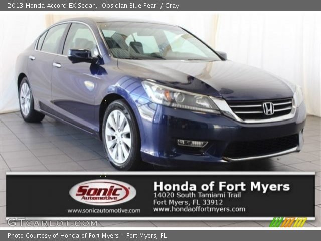 2013 Honda Accord EX Sedan in Obsidian Blue Pearl