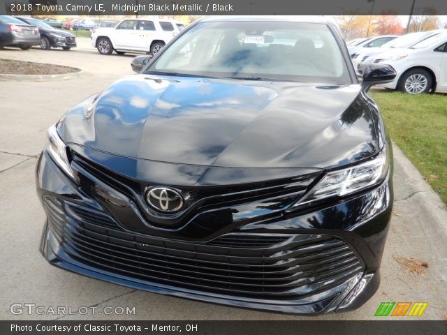 2018 Toyota Camry LE in Midnight Black Metallic