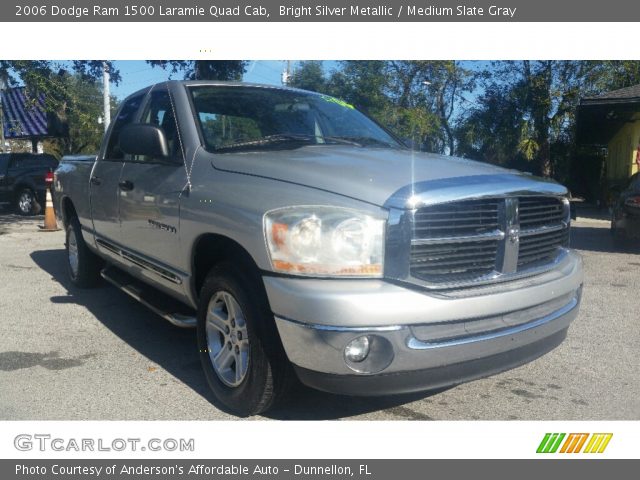 2006 Dodge Ram 1500 Laramie Quad Cab in Bright Silver Metallic