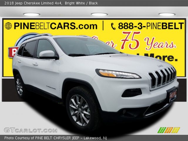 2018 Jeep Cherokee Limited 4x4 in Bright White