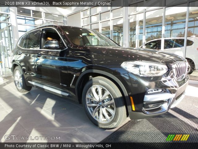 2018 BMW X3 xDrive30i in Black Sapphire Metallic