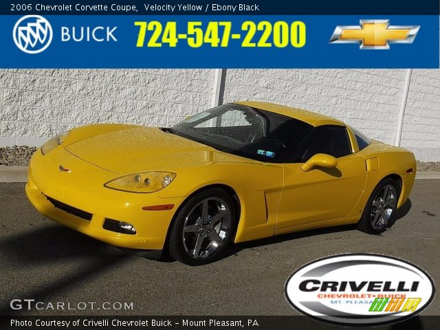 2006 Chevrolet Corvette Coupe in Velocity Yellow