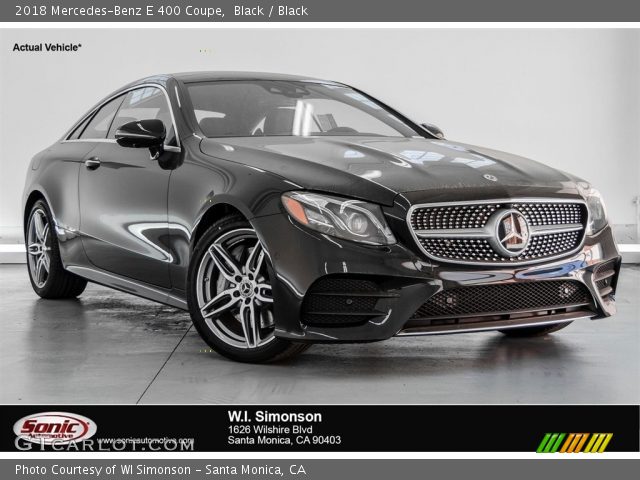 2018 Mercedes-Benz E 400 Coupe in Black