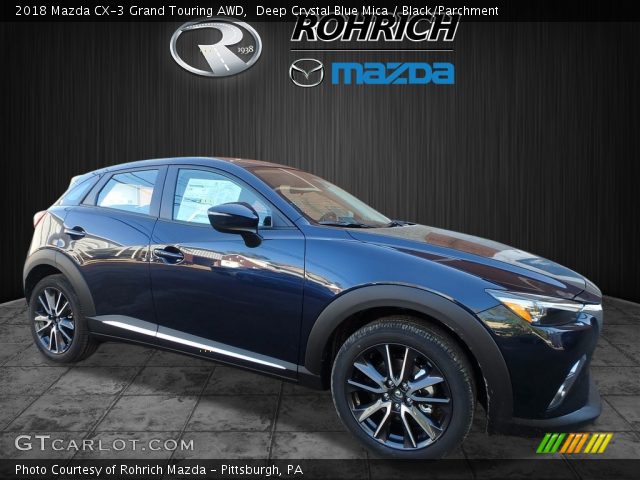 2018 Mazda CX-3 Grand Touring AWD in Deep Crystal Blue Mica