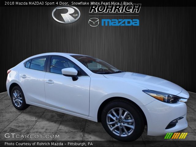 2018 Mazda MAZDA3 Sport 4 Door in Snowflake White Pearl Mica