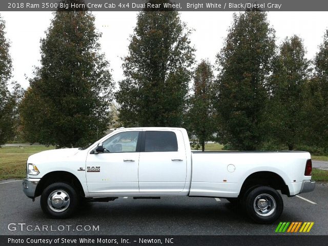 2018 Ram 3500 Big Horn Crew Cab 4x4 Dual Rear Wheel in Bright White