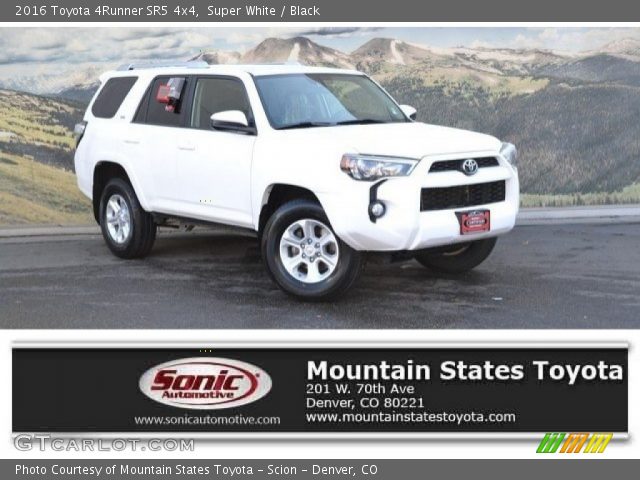 2016 Toyota 4Runner SR5 4x4 in Super White