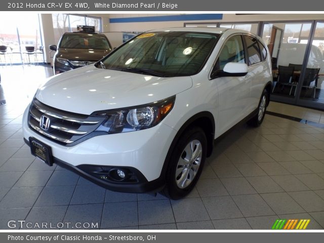 2012 Honda CR-V EX 4WD in White Diamond Pearl