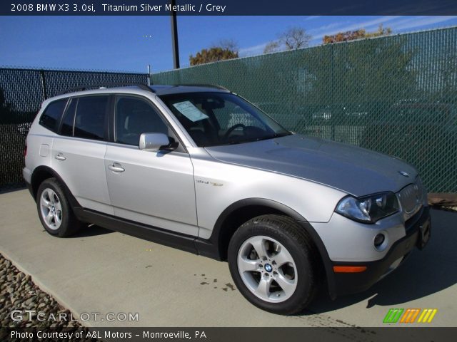 2008 BMW X3 3.0si in Titanium Silver Metallic