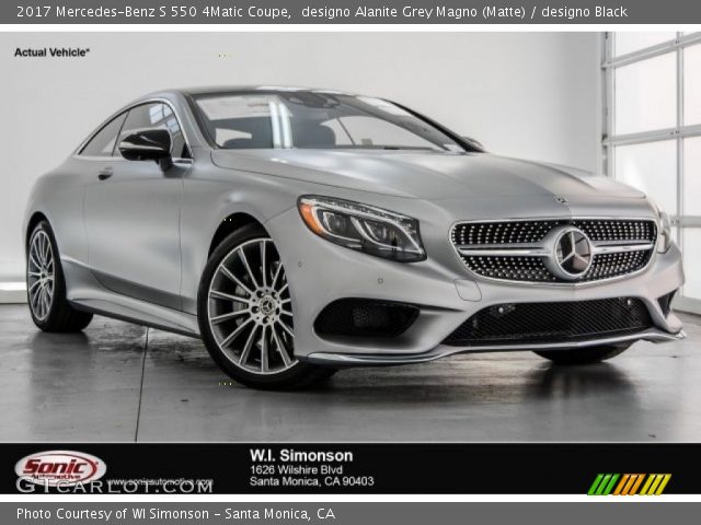 2017 Mercedes-Benz S 550 4Matic Coupe in designo Alanite Grey Magno (Matte)