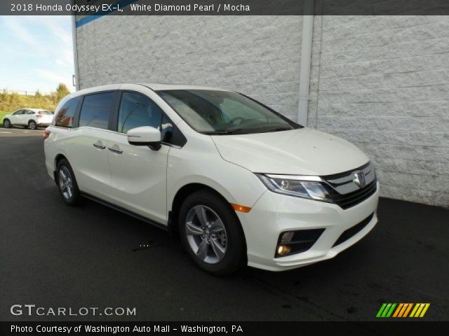2018 Honda Odyssey EX-L in White Diamond Pearl
