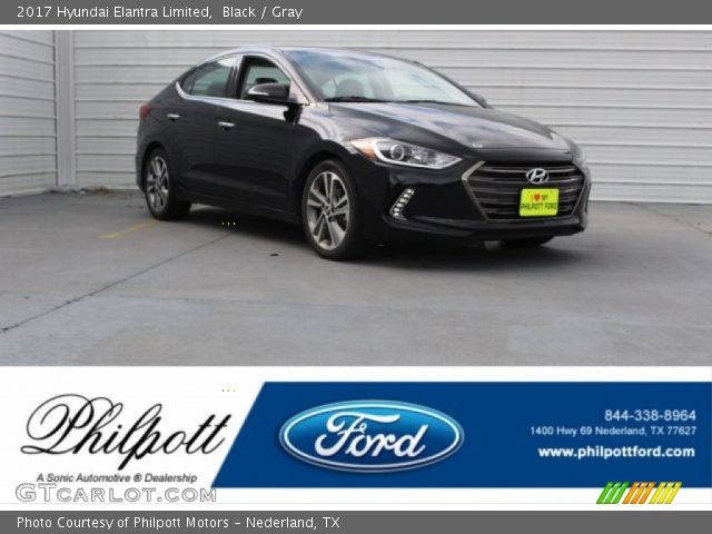 2017 Hyundai Elantra Limited in Black