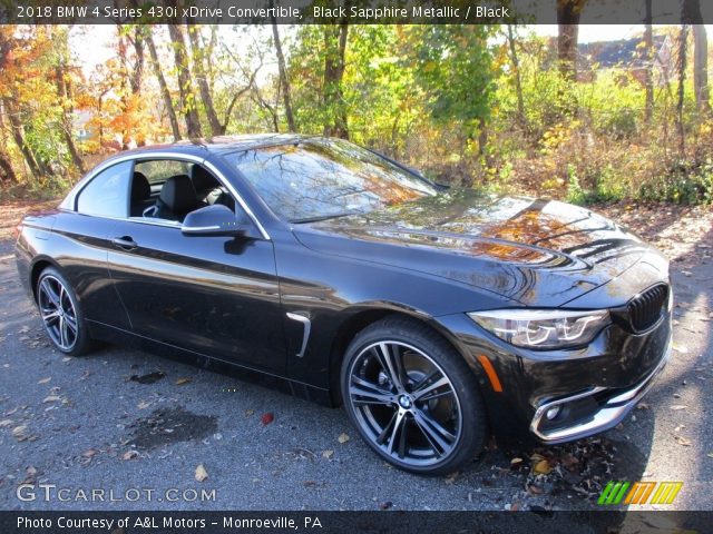 2018 BMW 4 Series 430i xDrive Convertible in Black Sapphire Metallic