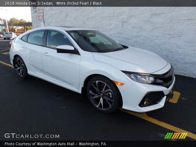 2018 Honda Civic Si Sedan in White Orchid Pearl