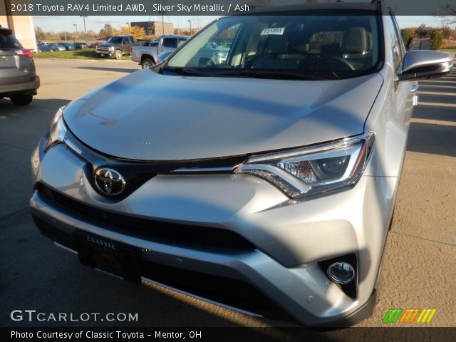 2018 Toyota RAV4 Limited AWD in Silver Sky Metallic