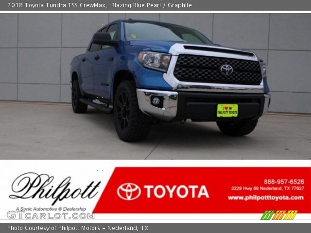 2018 Toyota Tundra TSS CrewMax in Blazing Blue Pearl